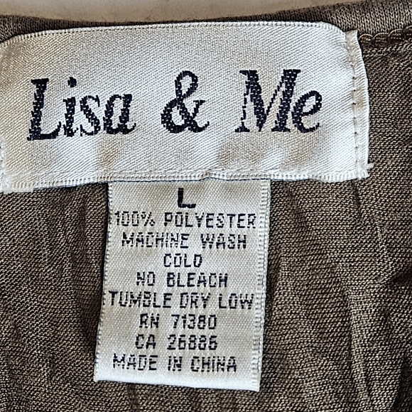 Lisa and Me Women Ribbon Top Size Large - Picture 7 of 9